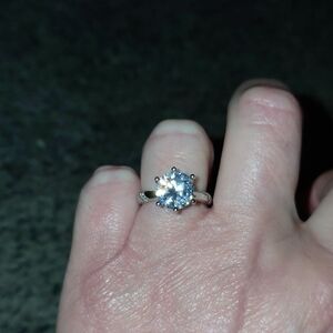 Sterling Silver Moissanite Ring